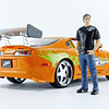 Jada 1:24 Diecast 1995 Toyota Supra con figura de Brian O'Co