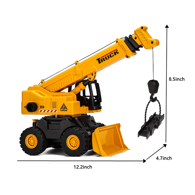 Juego de construcción de excavadoras de grúa de juguete 2 en