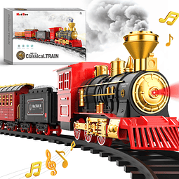 Train Set - Juguetes de tren para niños con humo, luces y so