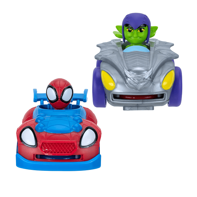 Marvel Little Vehicle 2-Pack - Discos de 5" con Spidey Vs Gr