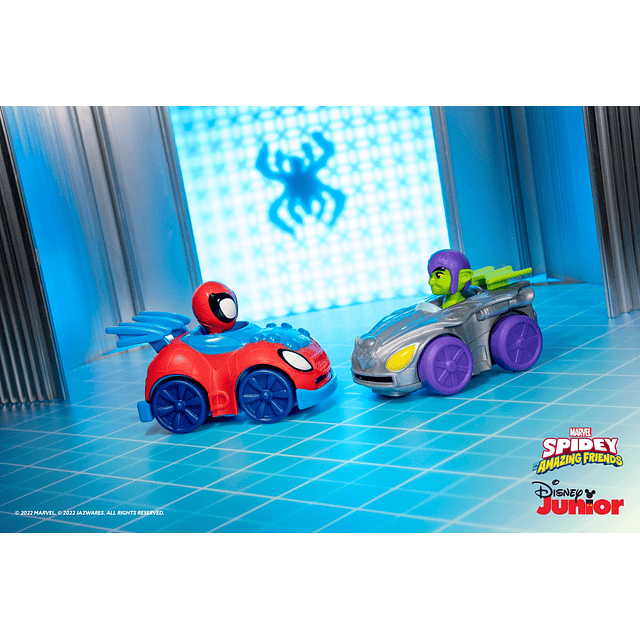 Marvel Little Vehicle 2-Pack - Discos de 5" con Spidey Vs Gr