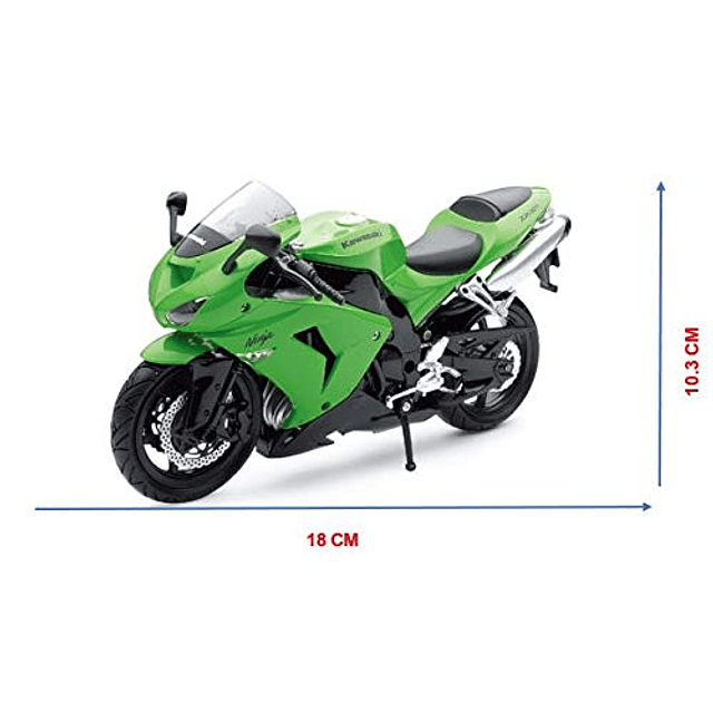 Moto 1:12 2006 Kawasaki Zx-10R- Moto Deportiva