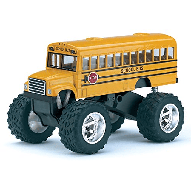 Modelo de metal fundido a presión de autobús escolar monstru