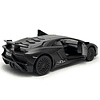 Matt Black Aventador LP 700-4 1:38 5" Coche fundido a presió