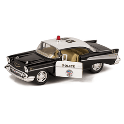 1957 Bel Air Classic Police Car 5 pulgadas escala 1:40 coche