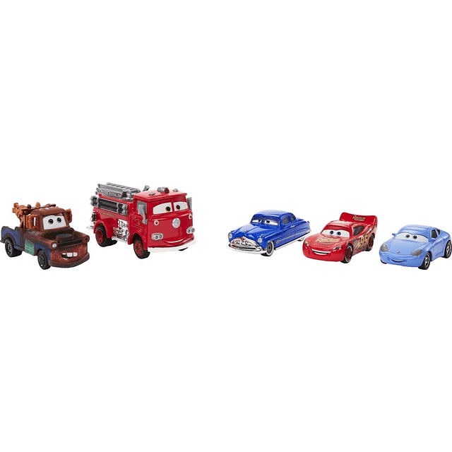 Disney y Pixar Cars Paquetes de 5 vehículos con 4 autos de j