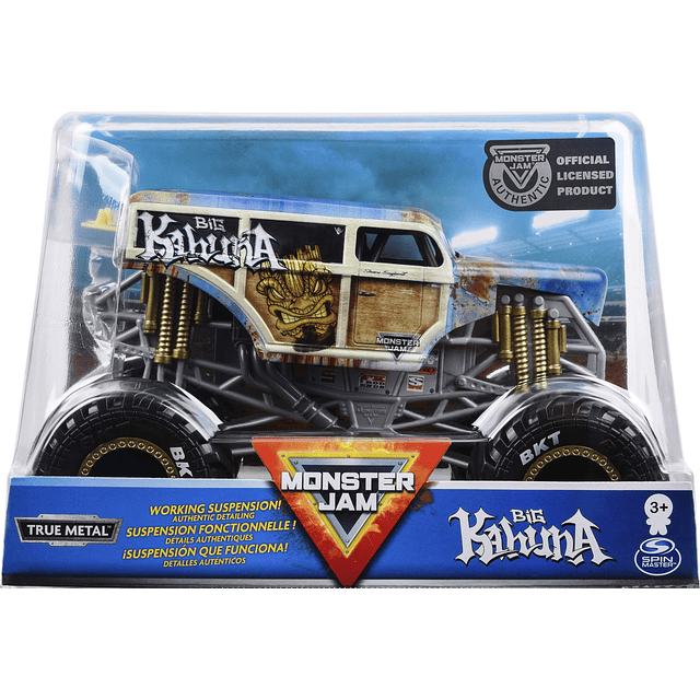 , Monster Truck oficial Big Kahuna, vehículo fundido a presi