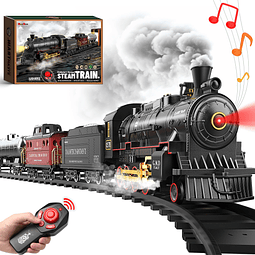 Train Set para niños - Juguetes de tren con control remoto c