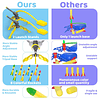 Juguetes de lanzamiento de cohetes para niños de 3, 4, 5, 6,