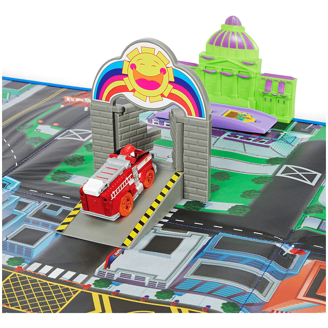 PAW Patrol, True Metal Adventure City Movie Play Mat Set con