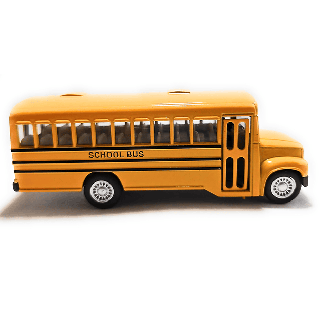 KiNSFUN autobús escolar amarillo 5 "coche de juguete modelo