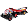 Monster Truck Toys Set con remolque barco de juguete – Camió