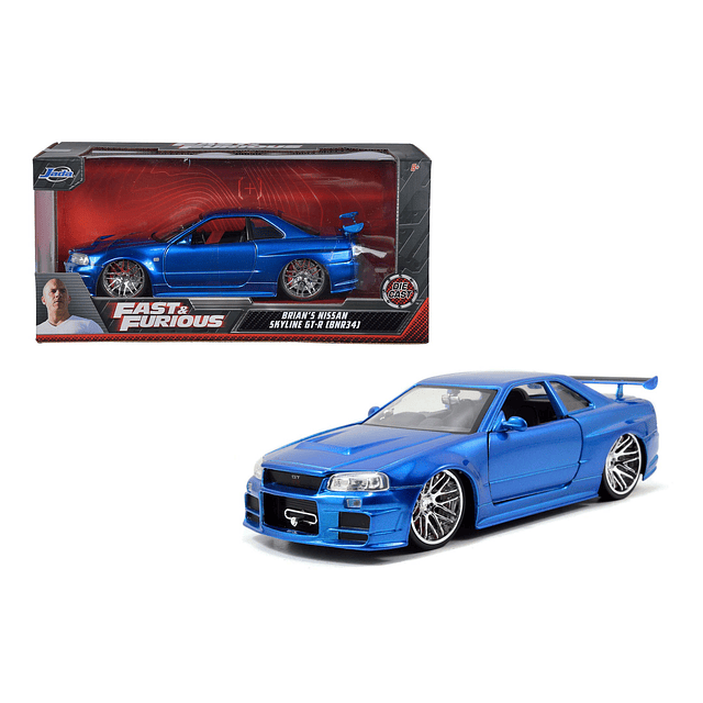 Fast & Furious 1:24 Brian's 2002 Nissan Skyline GT-R R34 un