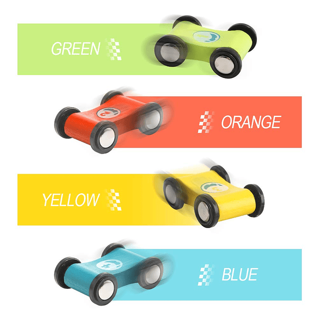 TOP Bright Pista de carreras de madera para niños pequeños,