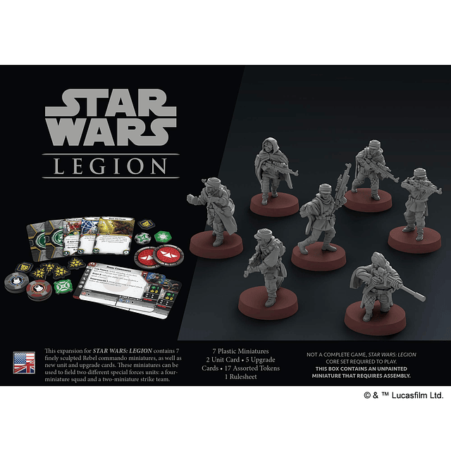 EXPANSIÓN Star Wars Legion Rebel Commandos | Juego de batall