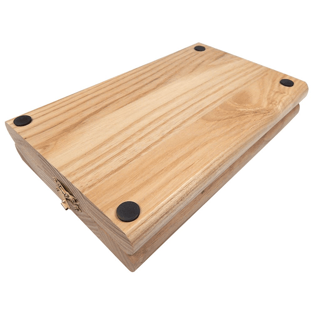 Vicente Juego de mesa Mancala plegable de madera de roble, j