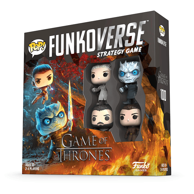 Funkoverse Juego de mesa Game of Thrones 100, paquete de 4