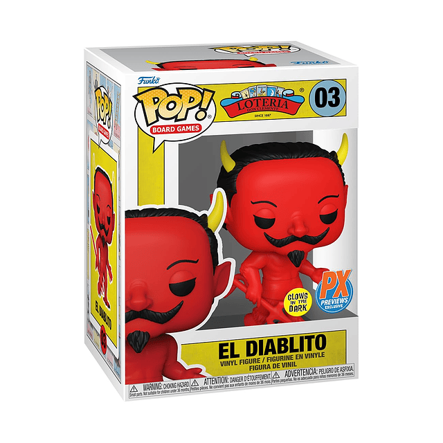 ¡Estallido! Juegos de mesa Loteria El Diablito Figura de vin