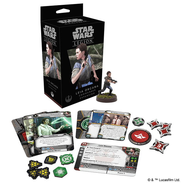 Star Wars Legion Leia Organa EXPANSIÓN COMMANDER - ¡Lidera l