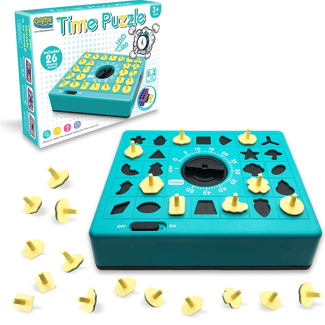 Time Game, juego de mesa emergente con rompecabezas de forma