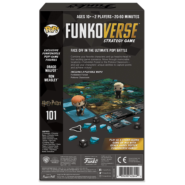 Funkoverse Juego de mesa Harry Potter 101, paquete de 2