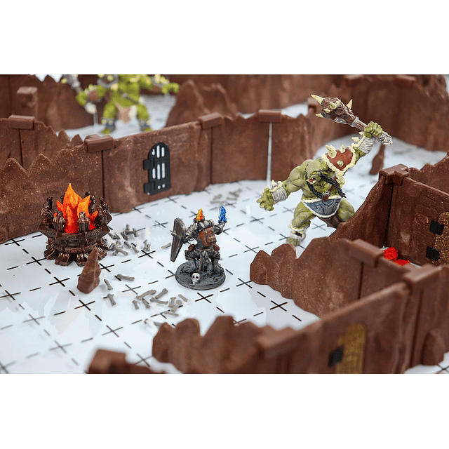 Sistema de cavernas modulares Ogre Set TT RPG Construcción