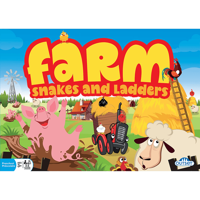 Farm Serpientes y escaleras no requiere lectura, juego de me