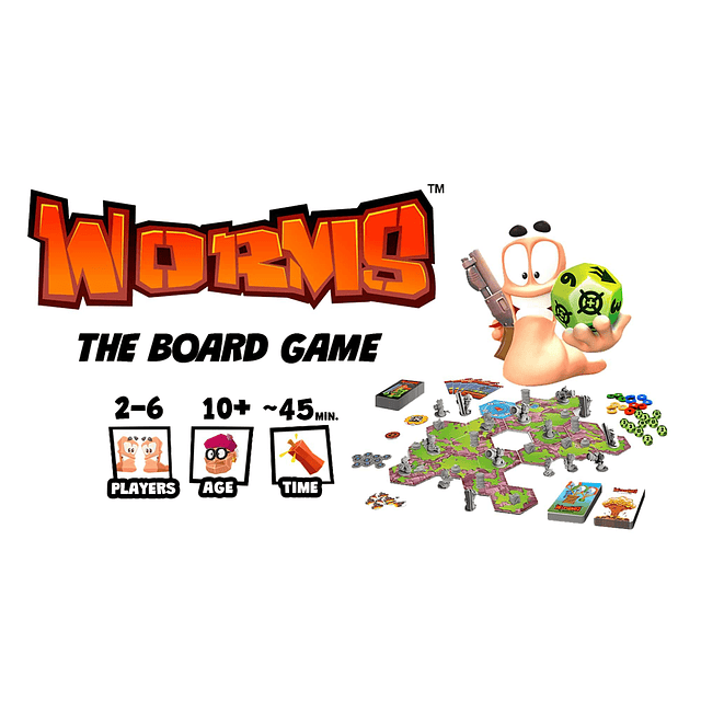 Worms The Board Game - Divertido juego de mesa que incorpor