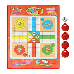 Juego de mesa Ludo, 23,6 x 17,7 pulgadas, tela no tejida, se