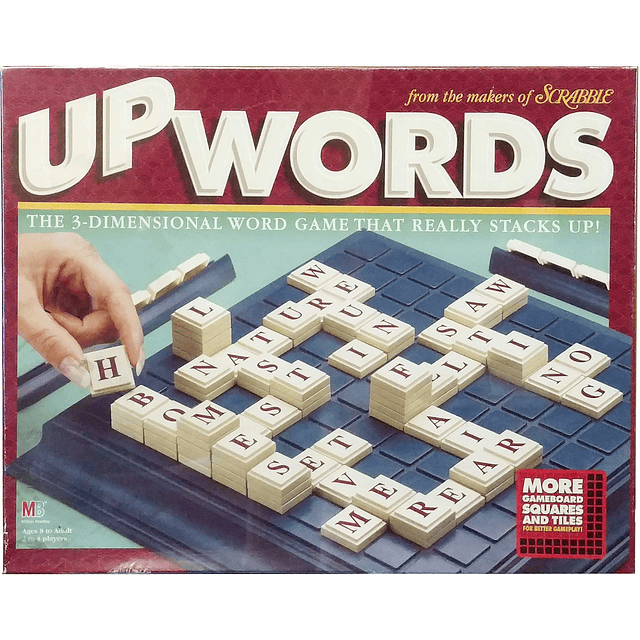 Juego de palabras tridimensional Upwords Edición 1997 con 10