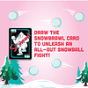 Yeti Snowbrawl un juego de cartas de pelea apilable con bola