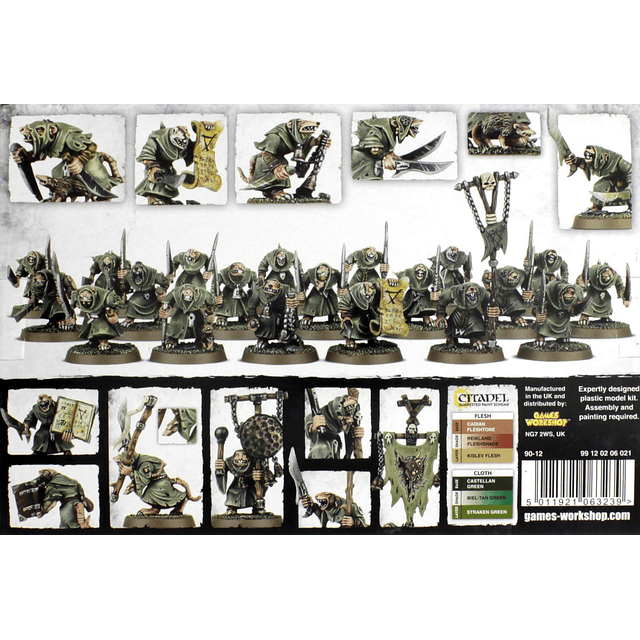 Taller de juegos Warhammer 40K Age of Sigmar Skaven Pestilen