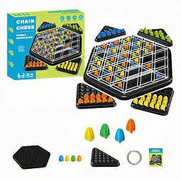 Juego de ajedrez triangular con cadena, juego de mesa con ba