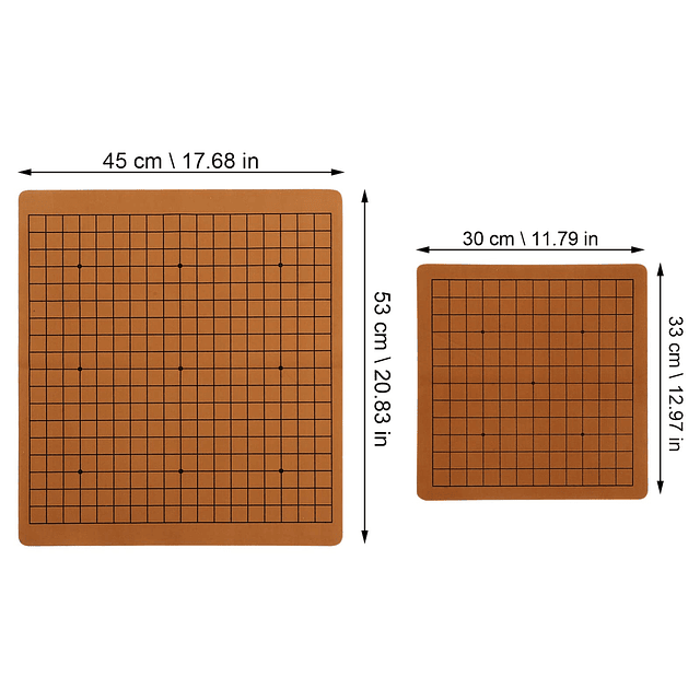 2 Piezas Go Board Juego de Ajedrez Internacional Go Game Mea