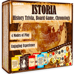 Quokka Juego de trivia de historia 4 en 1 para adultos - Jue