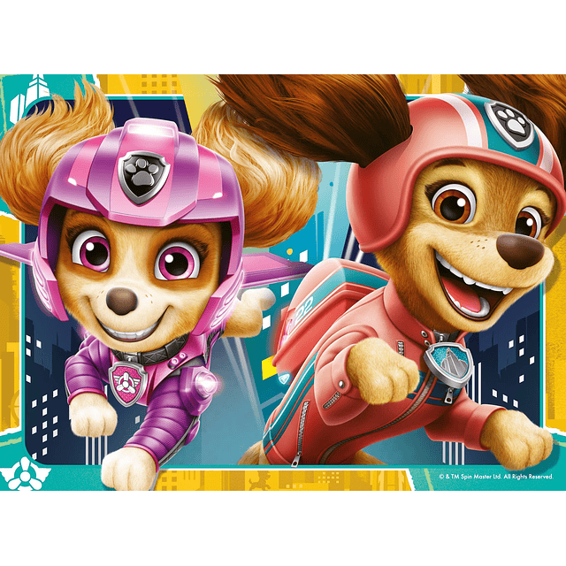 Paw Patrol The Movie 4 en caja 12, 16, 20, 24 piezas rompeca