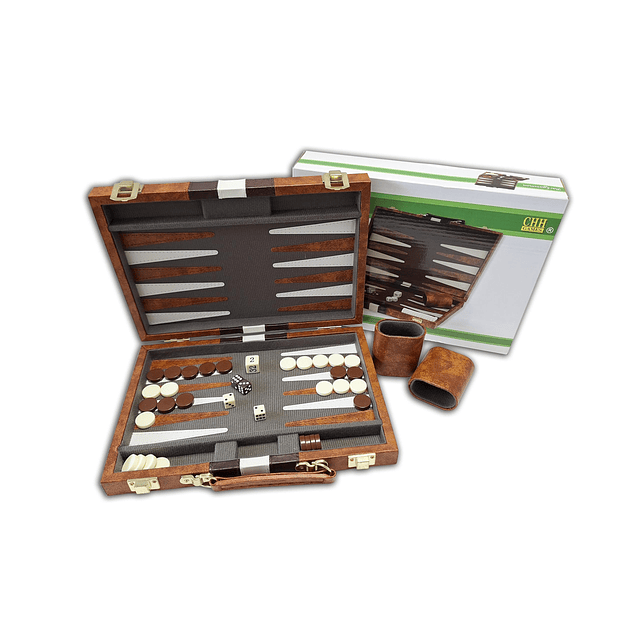 Juego de backgammon de vinilo para juego de mesa recreativo