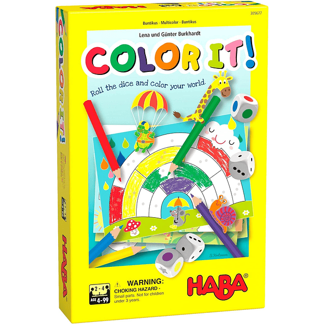 ¡Coloréalo! - Un juego de colorear Roll & Write con 2 varian