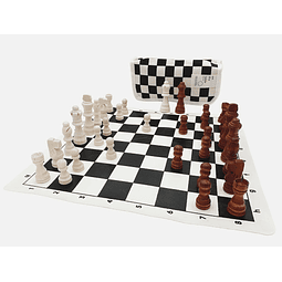 Juego de ajedrez plegable para juegos de mesa, piezas de aje