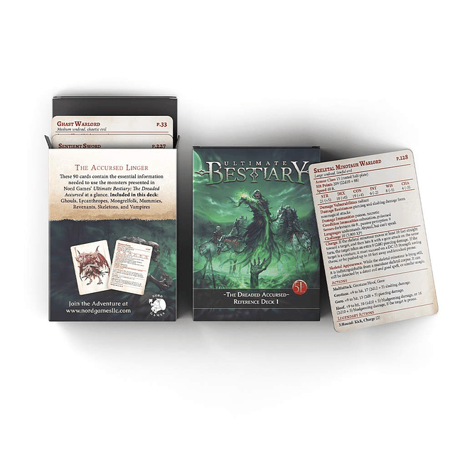 Baraja de cartas Dungeons and Dragons 5ª edición - The Dread