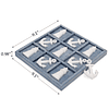 Juegos de madera Tic Tac Toe de playa, 5 anclas y 5 faros, j