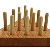 Juego de clavijas de madera de roble macizo Tricky Triangle