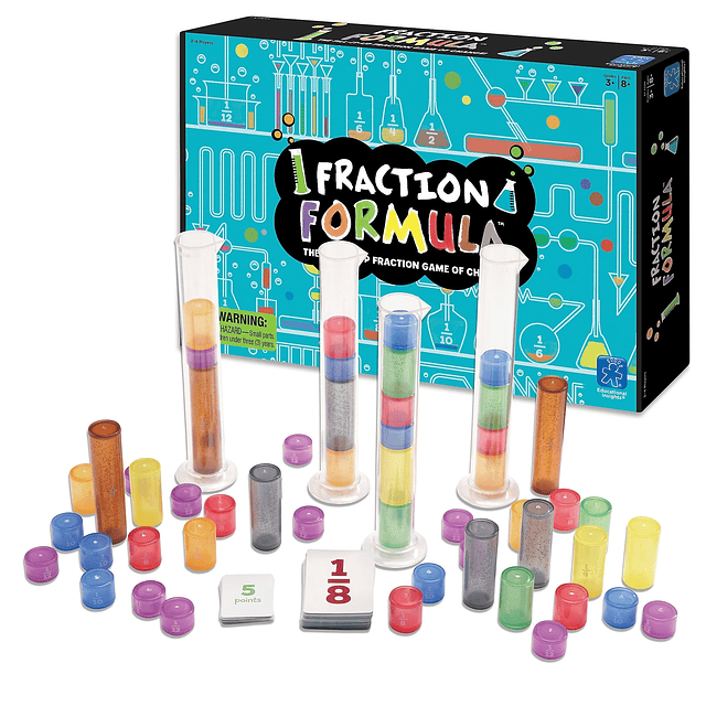 Juego de fórmula de fracciones de