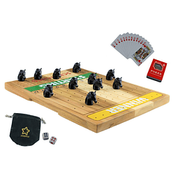 Juego de mesa de carreras de caballos de metal con tablero d