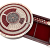 - Tablero de cribbage continuo de 10" con forma redonda y 4