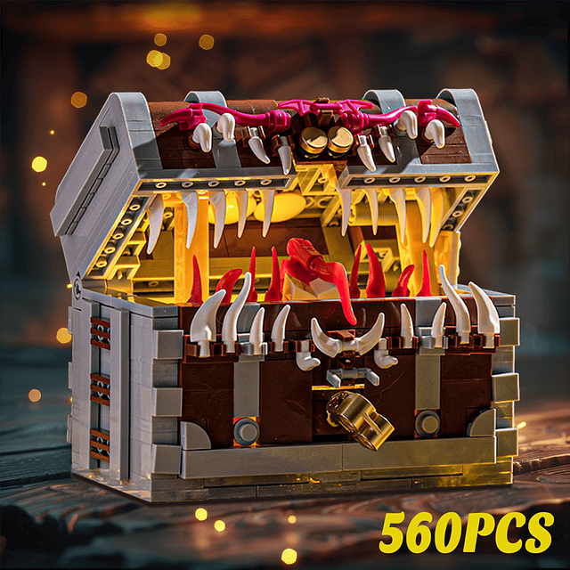 Juego de mesa Dragons Mimic Treasure Chest Building Set 560