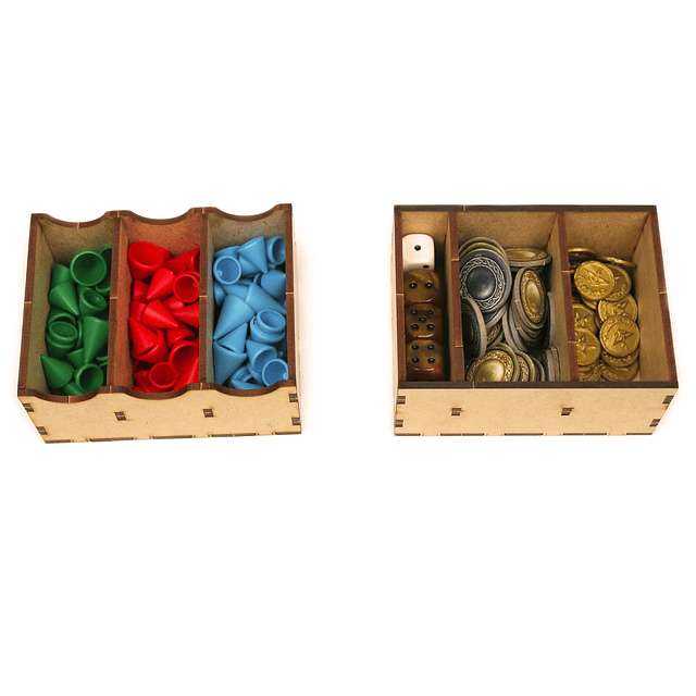 Organizador de juegos de mesa para la caja del juego de mesa