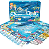 Tarde para el juego de mesa Sky Ocean-Opoly, azul