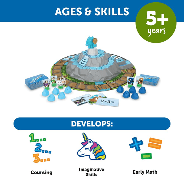 Summit Sums Juego de mesa 3D juegos de matemáticas para niño