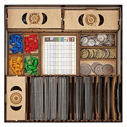 Organizador de juegos de mesa para caja de juego de mesa 7 W